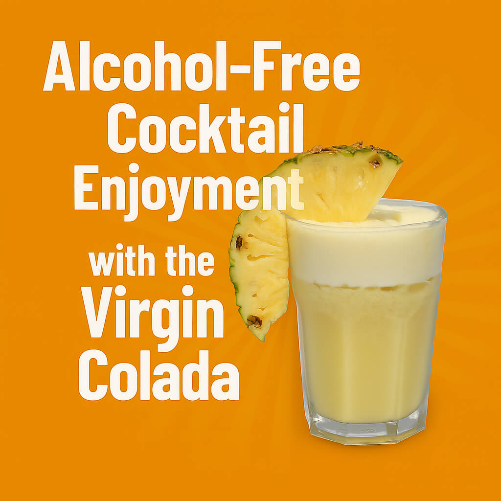 Non-alcoholic cocktail enjoyment with the Virgin Colada